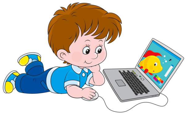 niño en computador